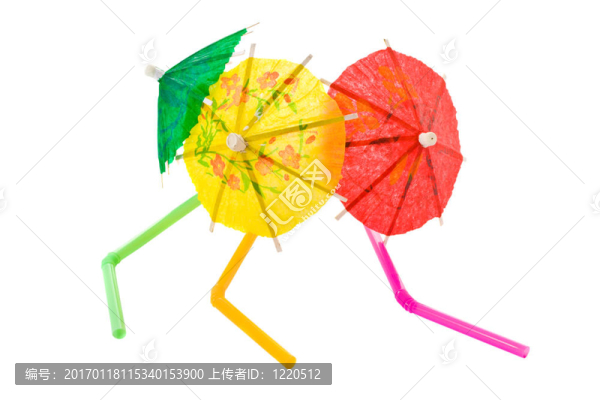 陽傘和稻草
