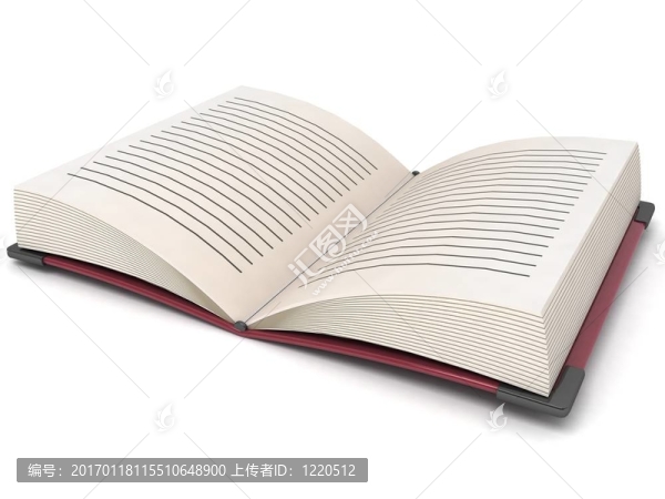三維開放的書