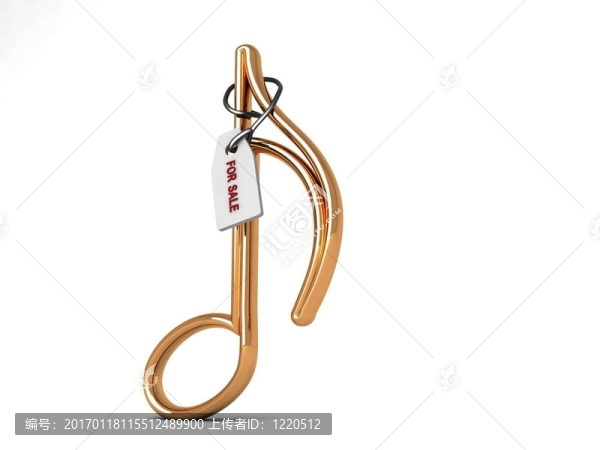 帶標(biāo)簽的三維音符