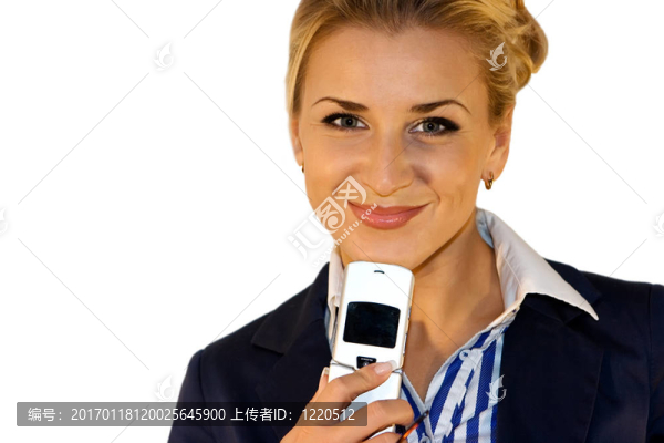 有手機(jī)的商務(wù)女士