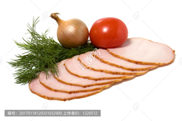 白隔蔬菜肉片