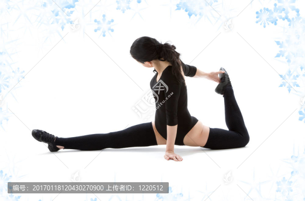黑色緊身衣的健身教練