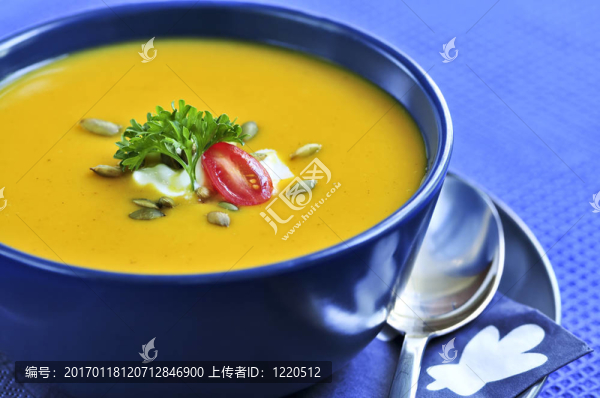 南瓜或南瓜湯