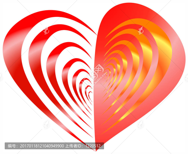 黃金半條紋心臟