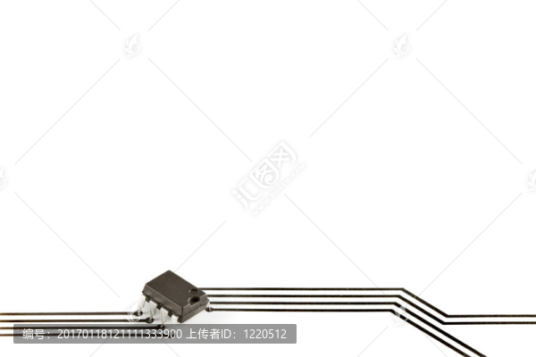 具有印刷軌道的電子芯片