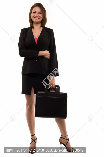 商務(wù)女性的全身