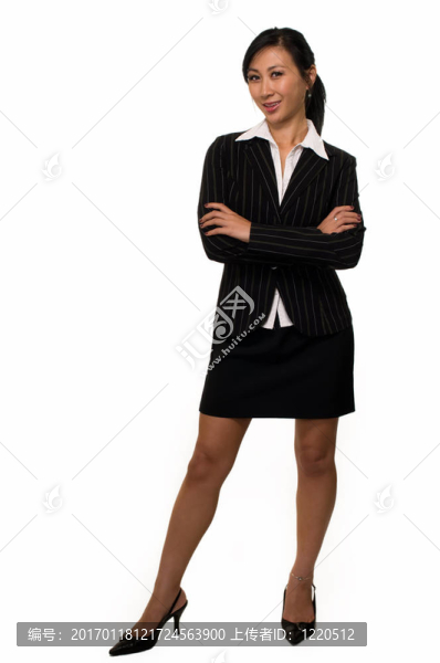 商業(yè)套裝中的女人