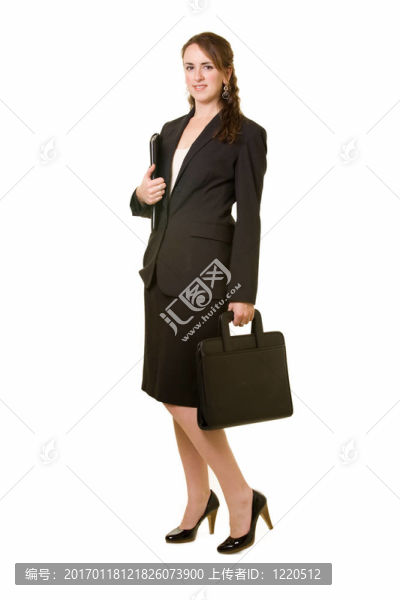商務(wù)女性的全身