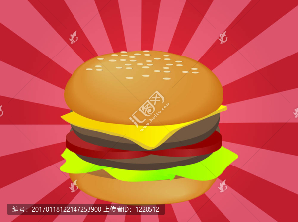 漢堡的插圖