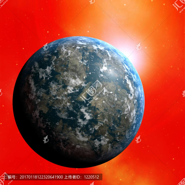地球上的插圖