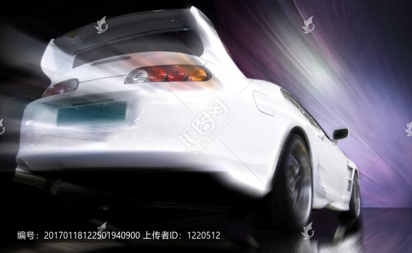 白色跑車