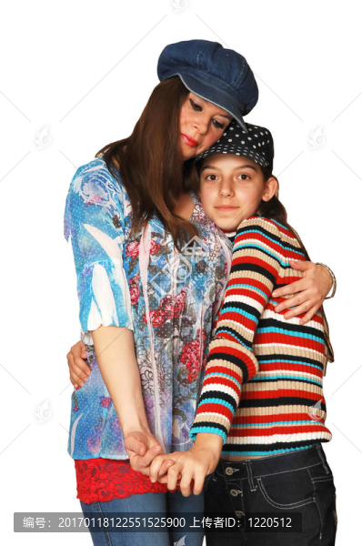 母親和女兒。