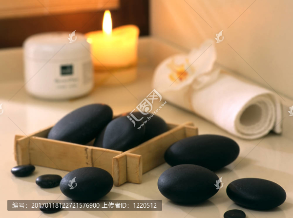 設(shè)置黑石頭的水療程序