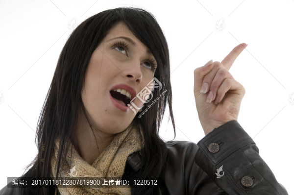 女性手指指