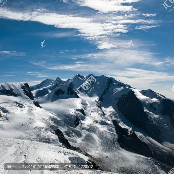 Monte,rosa山脈