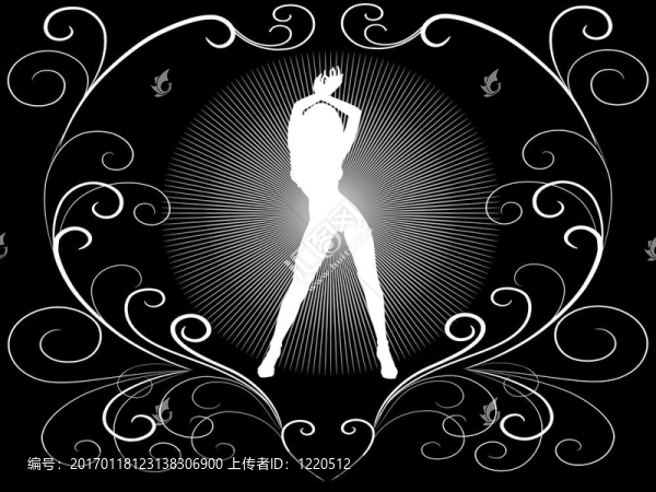 穿著白色和黑色的女人