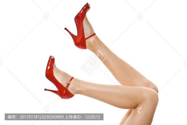 女性的雙腿白色