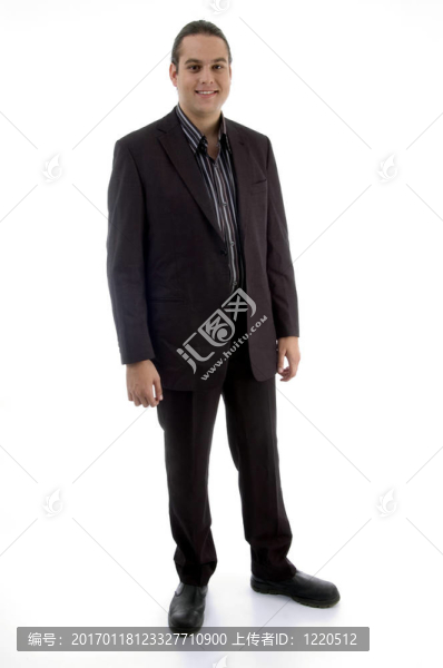 站在成人的商人
