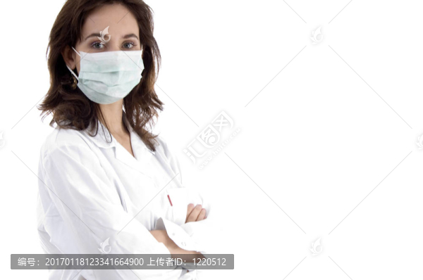 帶面罩的女醫(yī)生