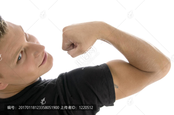 男子肌手的背位姿勢(shì)