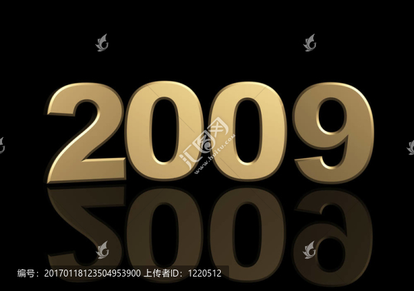 金色的數(shù)字2009