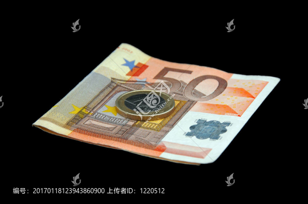 歐元紙幣-,50黑色
