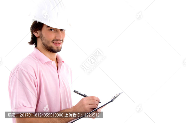 建筑師寫在記事本上