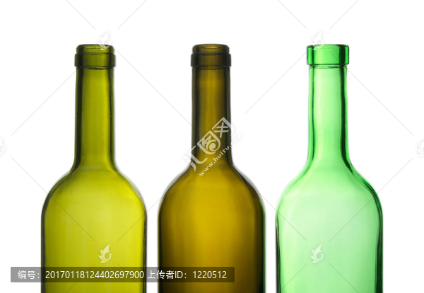 綠色空酒瓶