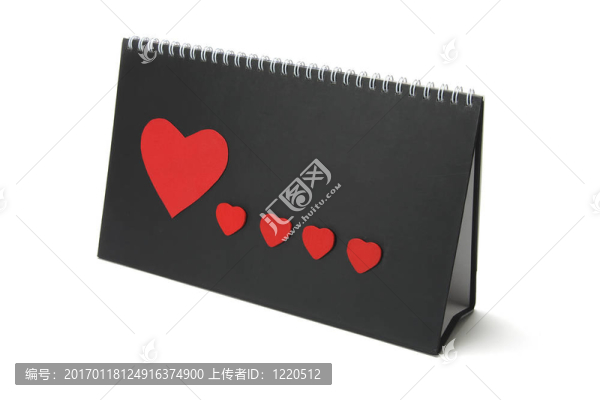 帶有心臟符號(hào)的桌面日歷-匯圖網(wǎng) www.fosd68.com 帶有心臟符號(hào)的桌面日歷