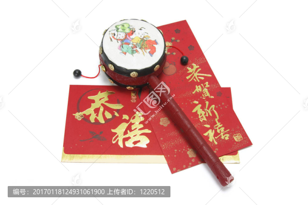中國(guó)小手鼓和紅包