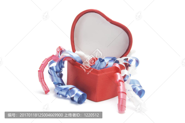 禮品盒中的禮品絲帶