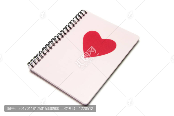 帶愛心的筆記簿