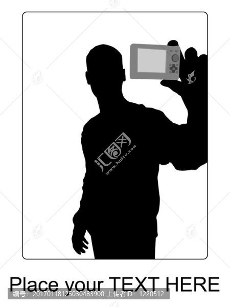 英俊商人展示名片
