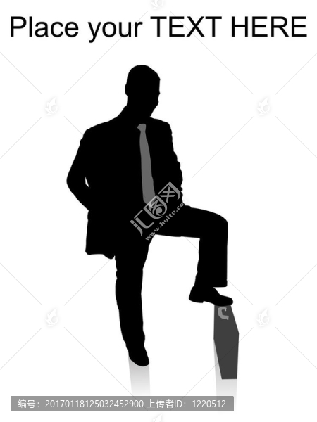 男人把腿放在公文包里