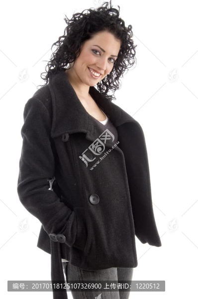 微笑女性站姿