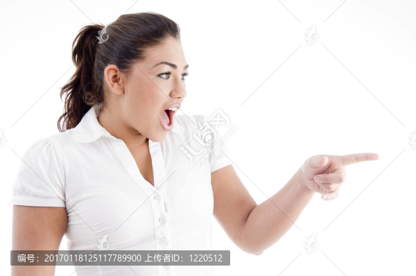 漂亮的年輕白人表達(dá)驚訝
