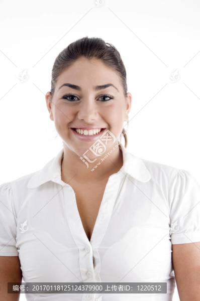美麗的年輕女性的肖像