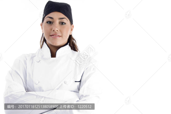 職業(yè)女性廚師特寫
