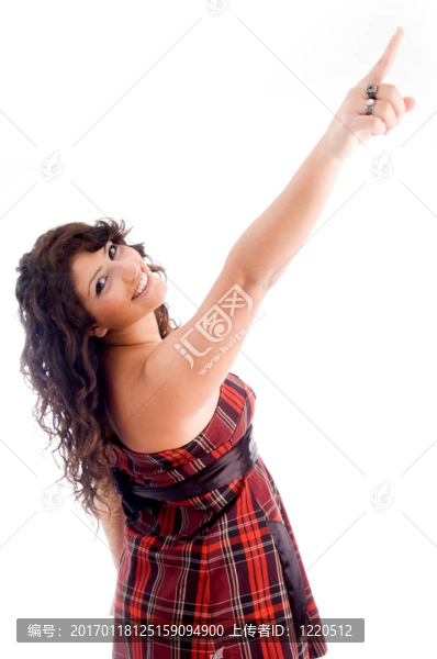 年輕的指向女人