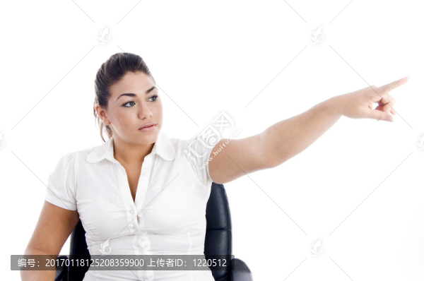 指向女性的肖像