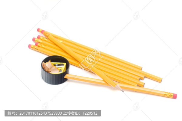 帶擦除的黃色鉛筆