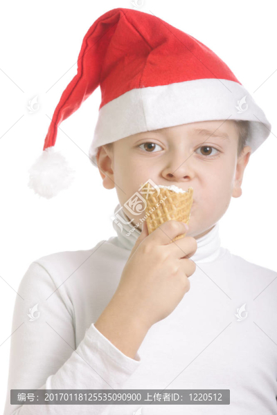 圣誕老人喜歡吃冰淇淋
