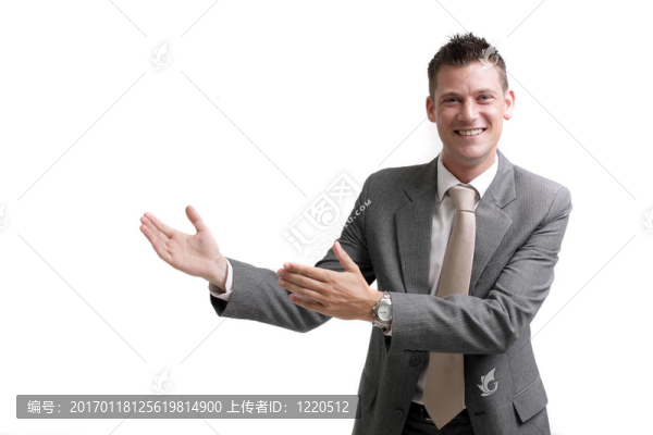 給一個演講的商人