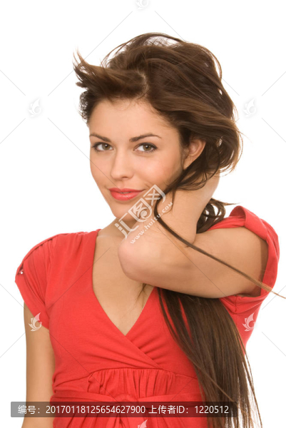 穿紅衣服的女人