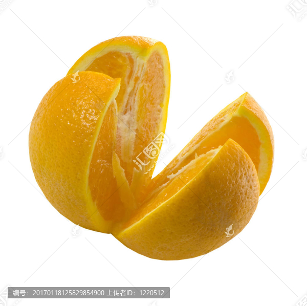 全橙切成片