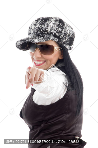 美國婦女向后畫像