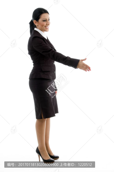 年輕經(jīng)理提供手拉手