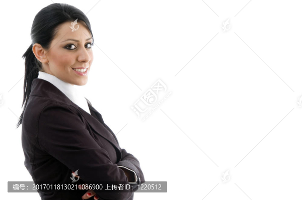 年輕的女商人側(cè)視圖