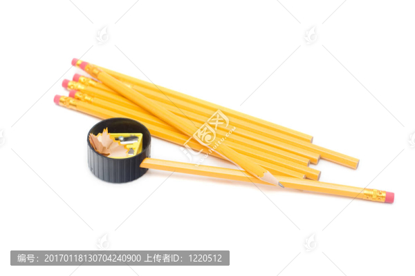 帶擦除的黃色鉛筆