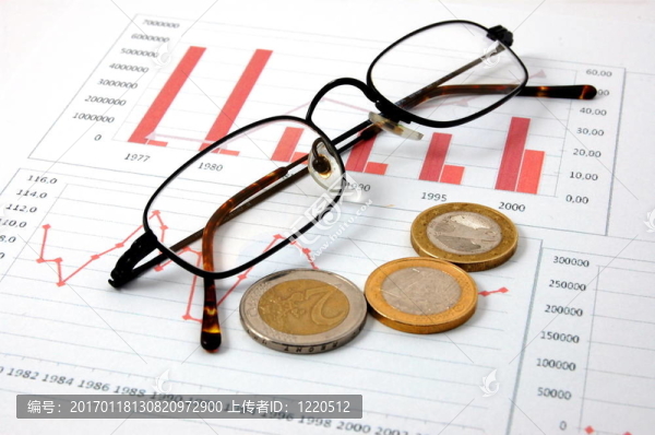 金錢在商業(yè)圖表顯示成功
